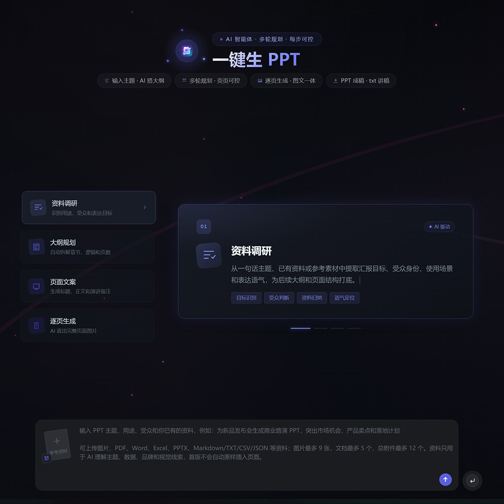 AI 智能 PPT 生成